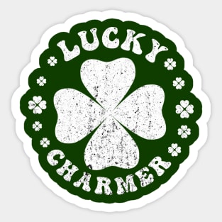 LUCKY CHARMER ST PATRICKS DAY shamrock vintage Sticker